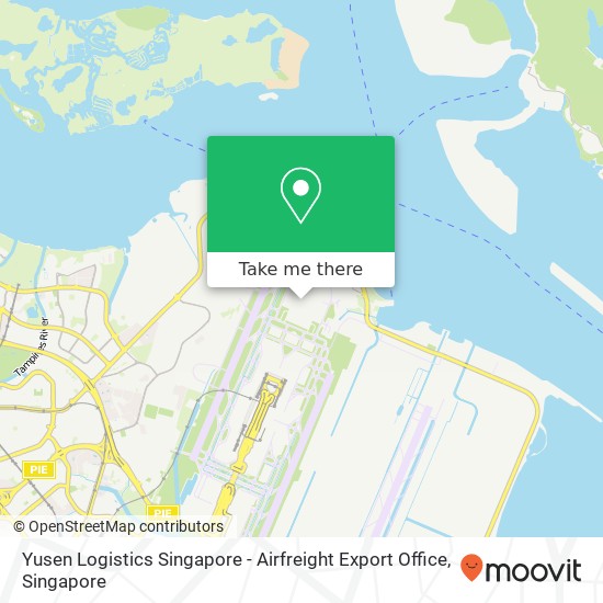 Yusen Logistics Singapore - Airfreight Export Office map