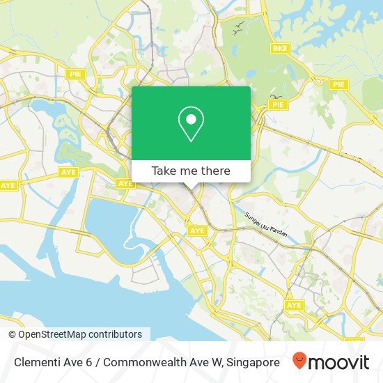 Clementi Ave 6 / Commonwealth Ave W地图