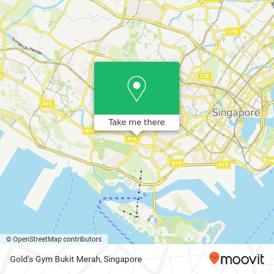 Gold's Gym Bukit Merah map