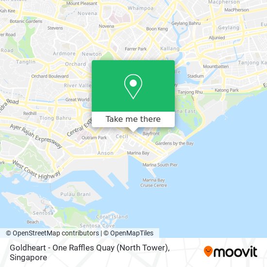 Goldheart - One Raffles Quay (North Tower) map