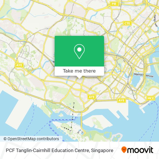 PCF Tanglin-Cairnhill Education Centre map