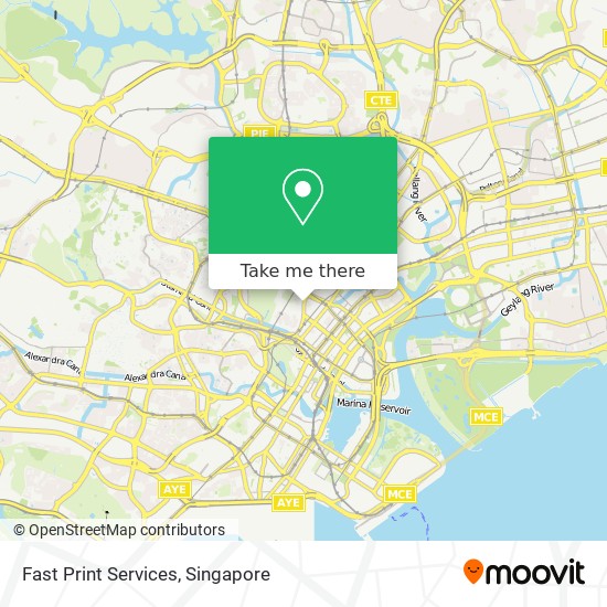 Fast Print Services map