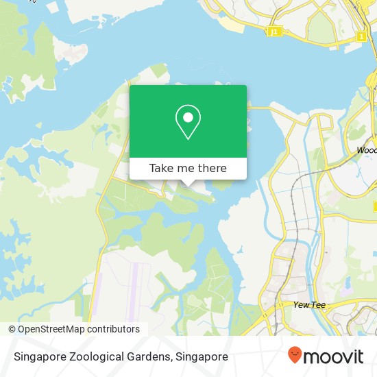 Singapore Zoological Gardens map