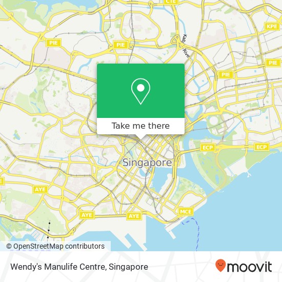 Wendy's Manulife Centre map