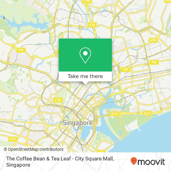 The Coffee Bean & Tea Leaf - City Square Mall地图
