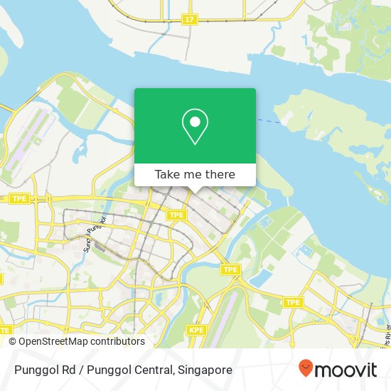 Punggol Rd / Punggol Central地图