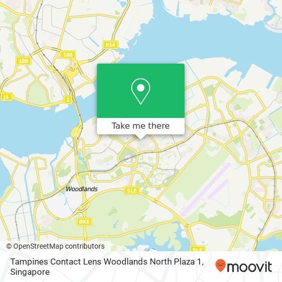 Tampines Contact Lens Woodlands North Plaza 1 map