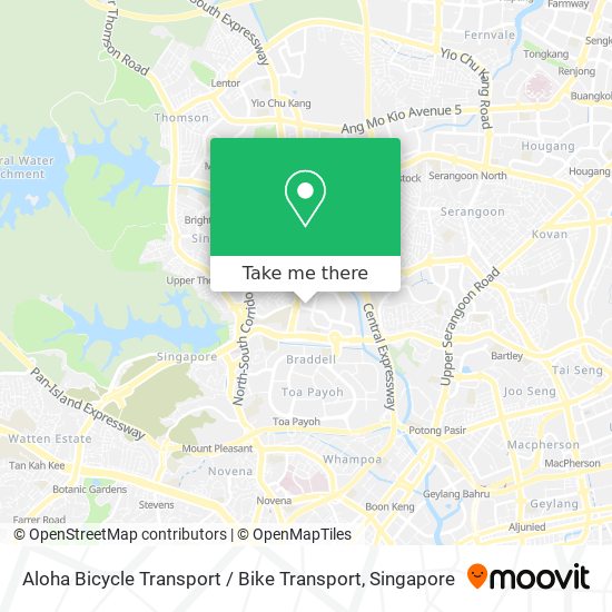 Aloha Bicycle Transport / Bike Transport map