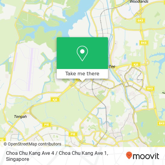 Choa Chu Kang Ave 4 / Choa Chu Kang Ave 1地图