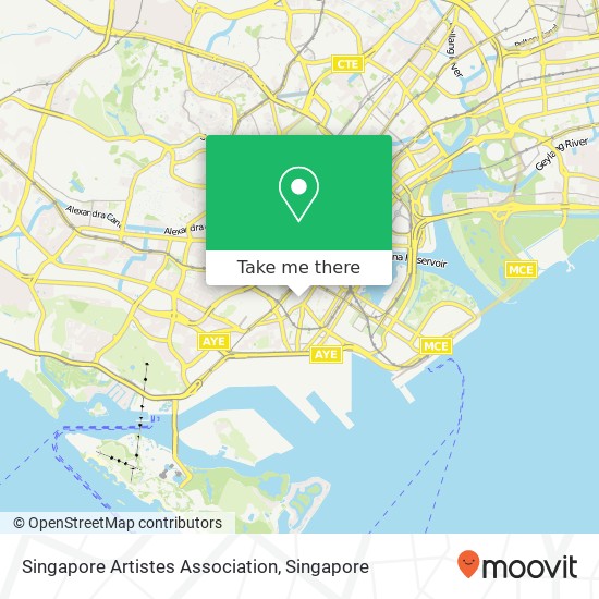 Singapore Artistes Association map