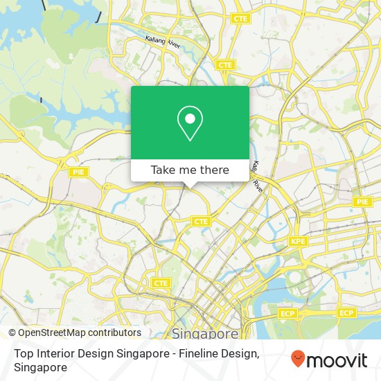 Top Interior Design Singapore - Fineline Design map