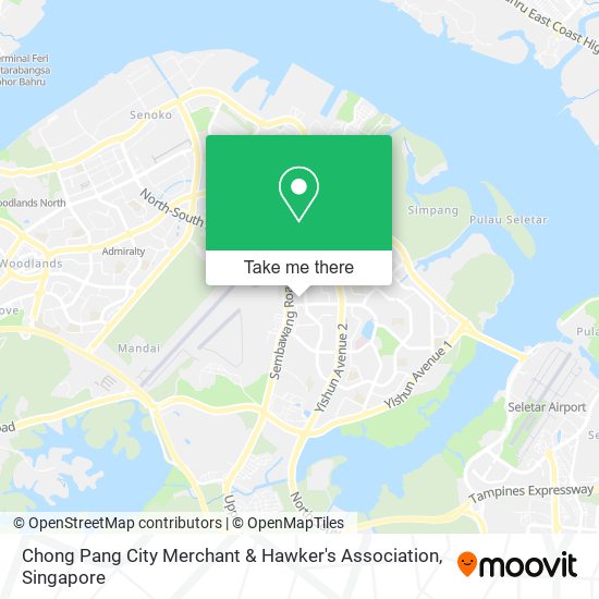 Chong Pang City Merchant & Hawker's Association map