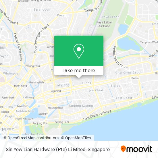 Sin Yew Lian Hardware (Pte) Li Mited map