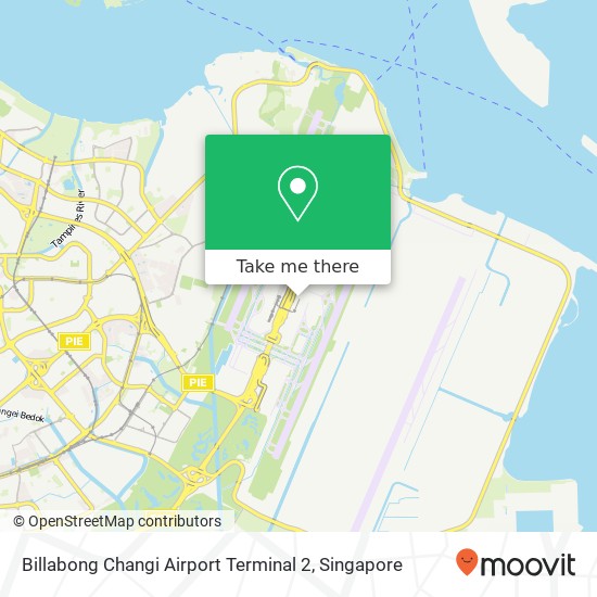 Billabong Changi Airport Terminal 2地图