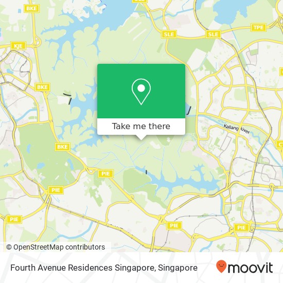 Fourth Avenue Residences Singapore map