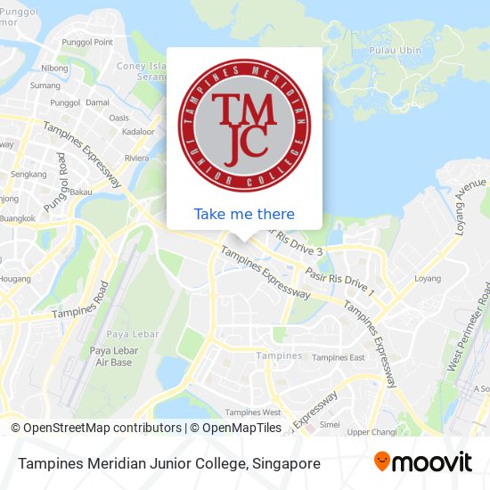 Tampines Meridian Junior College map