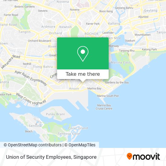Union of Security Employees map