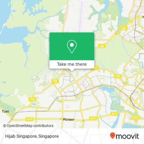 Hijab Singapore map