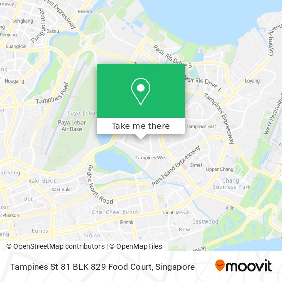 Tampines St 81 BLK 829 Food Court map