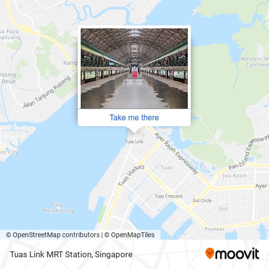 Tuas Link MRT Station map
