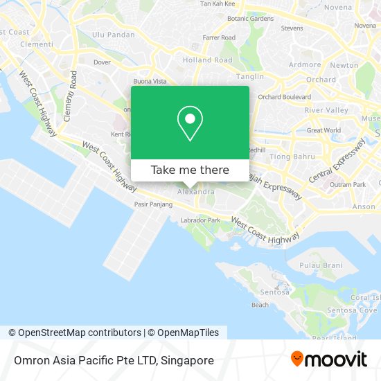 Omron Asia Pacific Pte LTD map