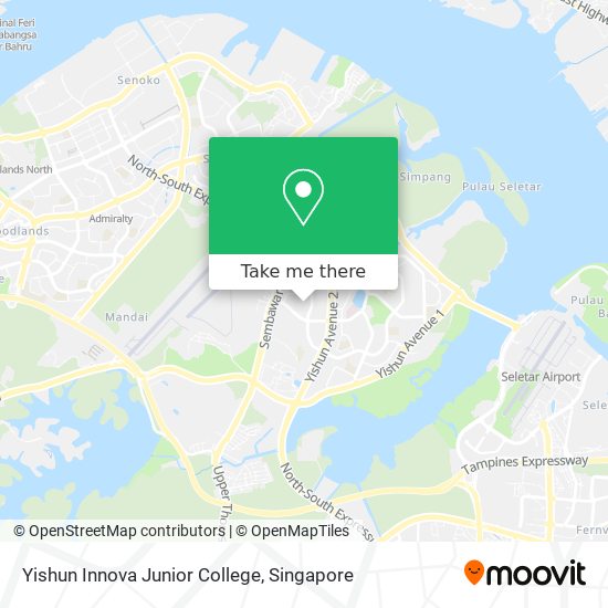 Yishun Innova Junior College map