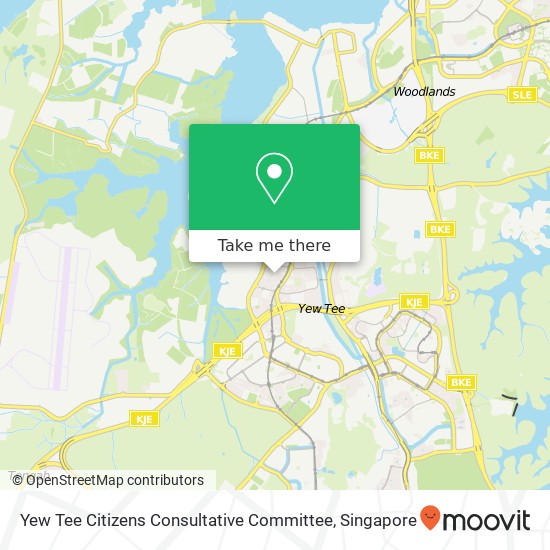 Yew Tee Citizens Consultative Committee map