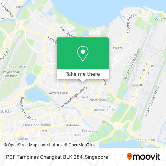 PCF Tampines Changkat BLK 284地图