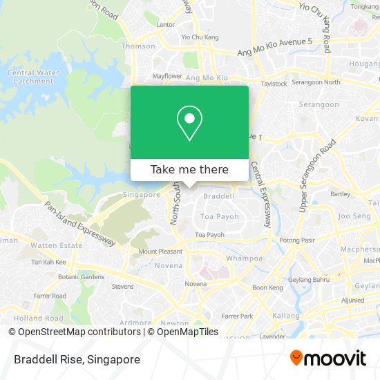 Braddell Rise map