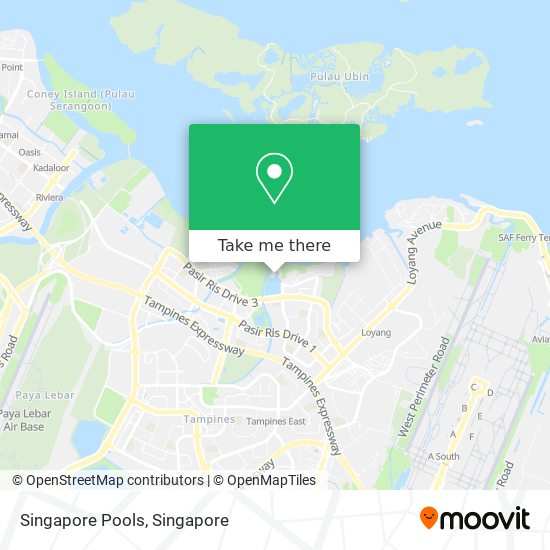 Singapore Pools map