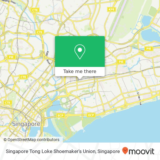 Singapore Tong Loke Shoemaker's Union map