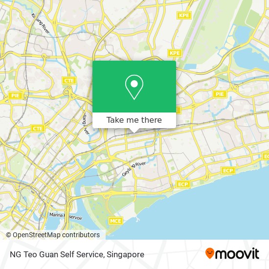 NG Teo Guan Self Service map