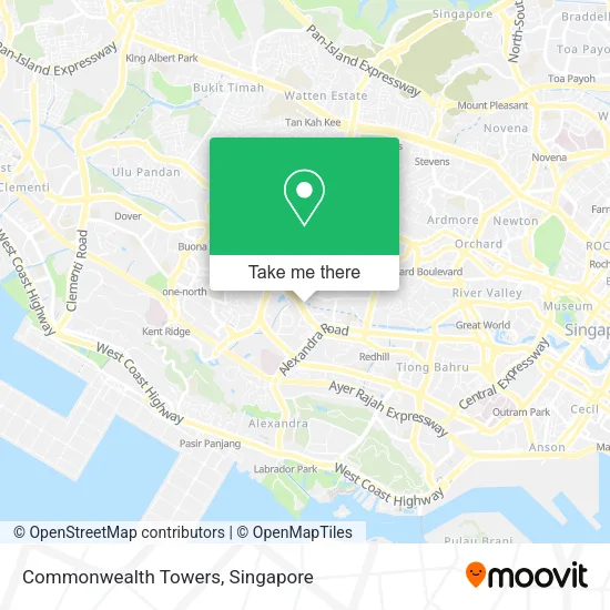 Commonwealth Towers map