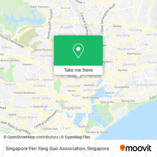 Singapore Fen Yang Guo Association map