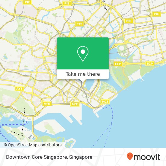 Downtown Core Singapore map