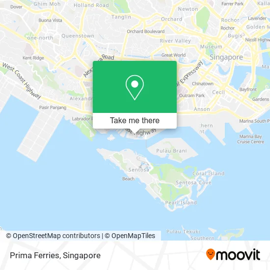 Prima Ferries map