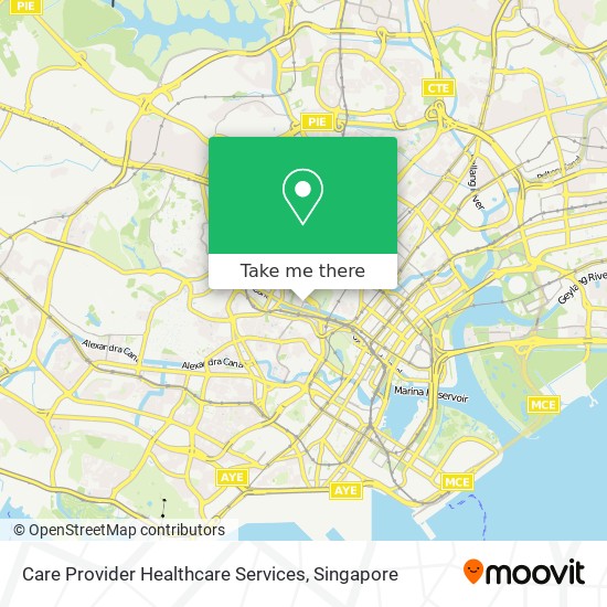 Care Provider Healthcare Services map