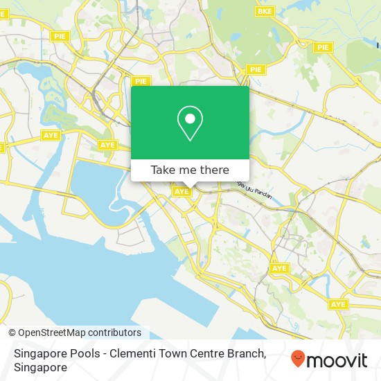 Singapore Pools - Clementi Town Centre Branch map