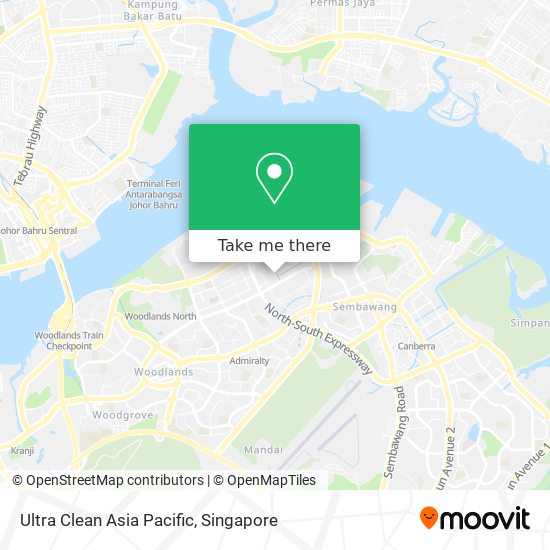 Ultra Clean Asia Pacific map