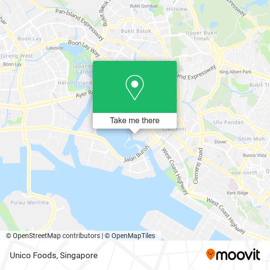 Unico Foods map