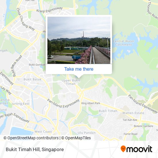 Bukit Timah Hill map