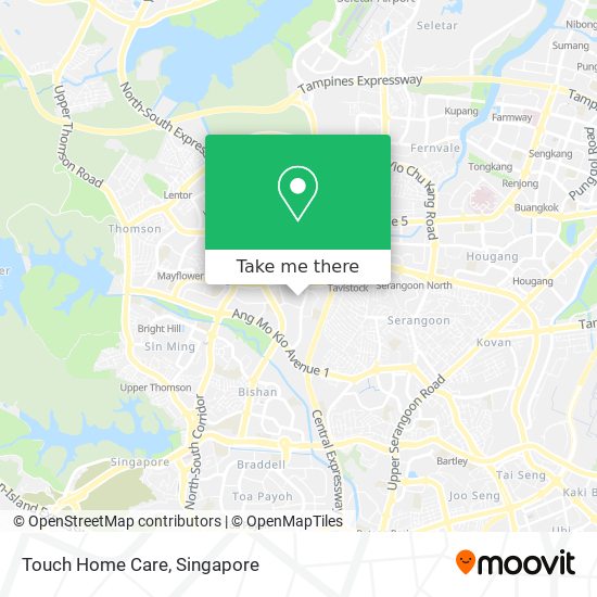 Touch Home Care map