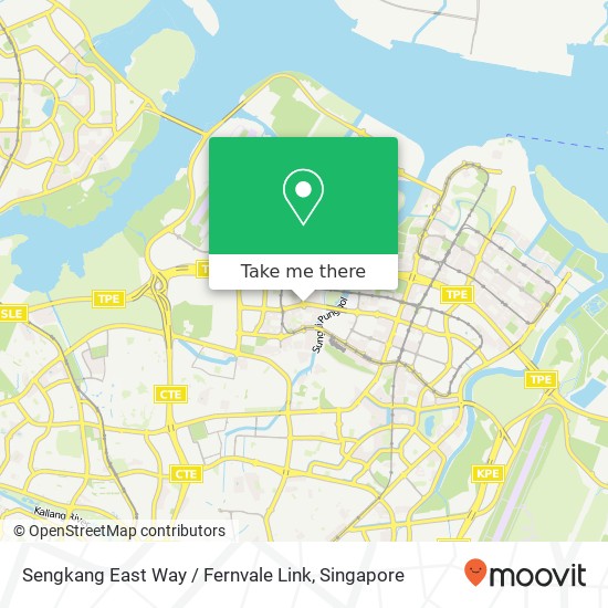 Sengkang East Way / Fernvale Link map