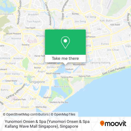 Yunomori Onsen & Spa (Yunomori Onsen & Spa Kallang Wave Mall Singapore) map