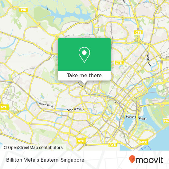 Billiton Metals Eastern map