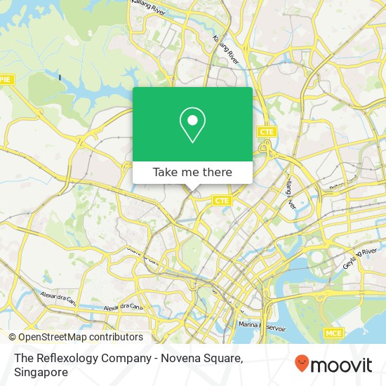 The Reflexology Company - Novena Square map