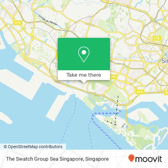 The Swatch Group Sea Singapore map