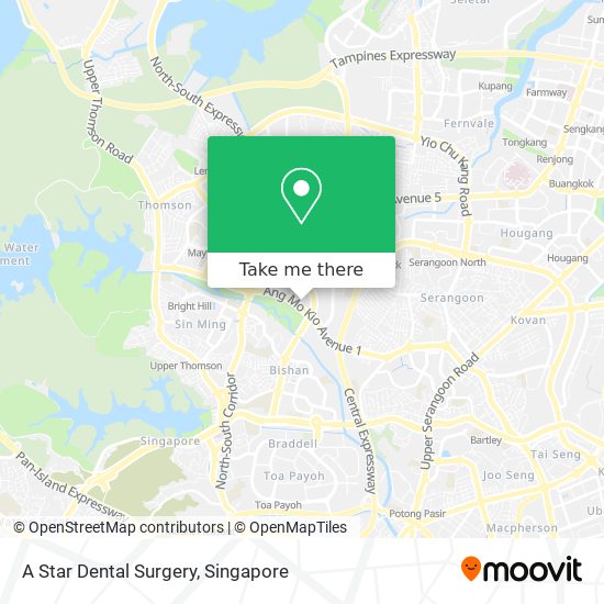 A Star Dental Surgery map