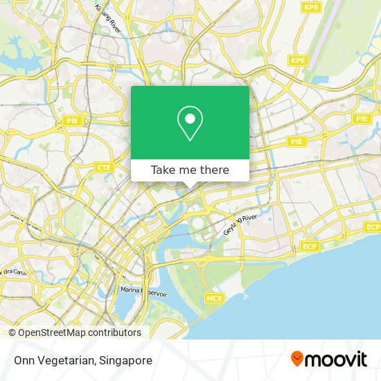 Onn Vegetarian map