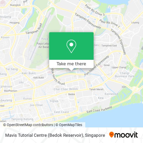 Mavis Tutorial Centre (Bedok Reservoir) map